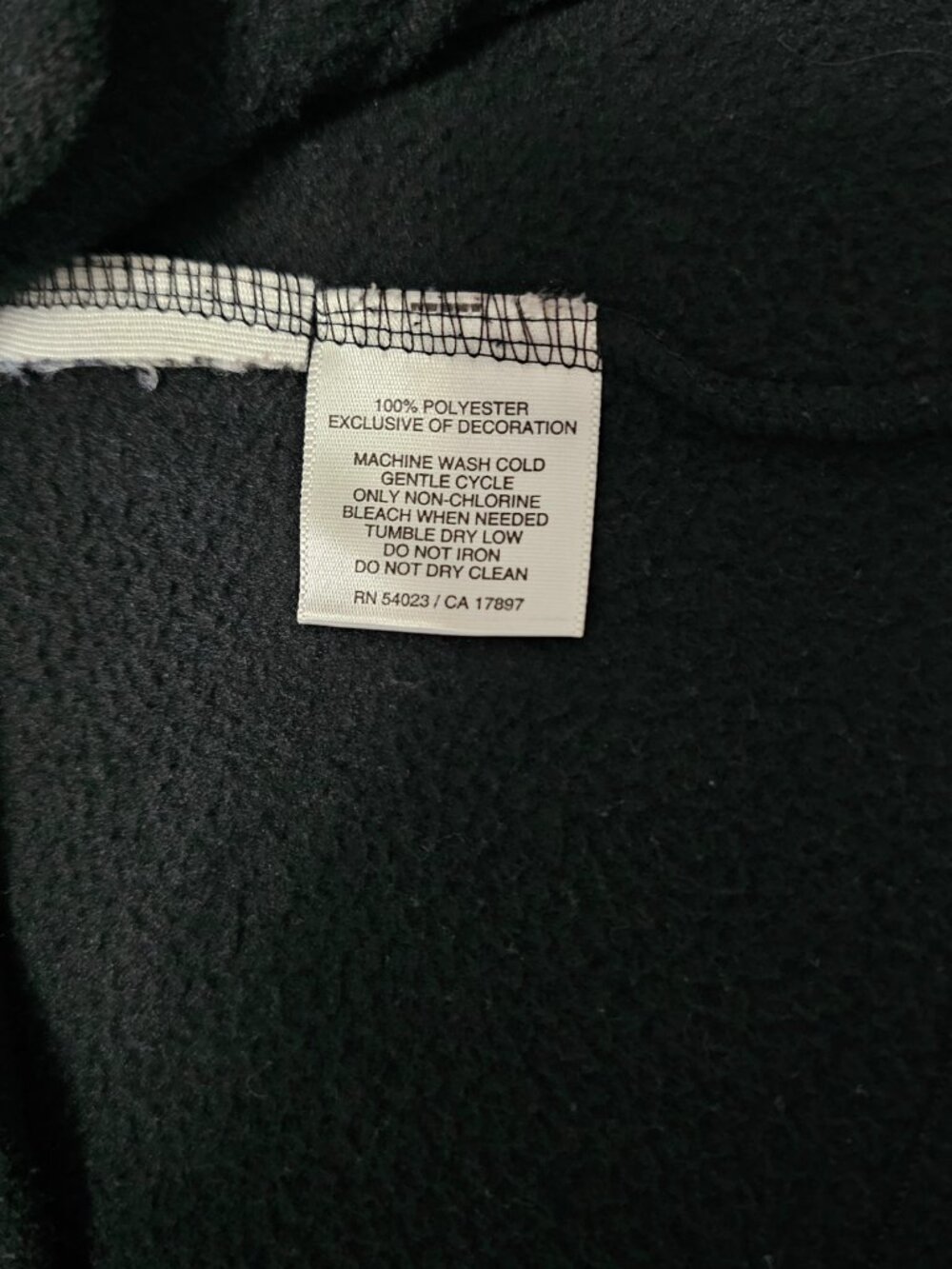 Vintage Old Navy Y2K Black 1/4 Zip Fleece Pullover Sweater – Women's Size Small - Picture 4 of 6